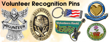 5 VolunteerGifts Outstanding Service Bulk Lapel Pin for Volunteers
