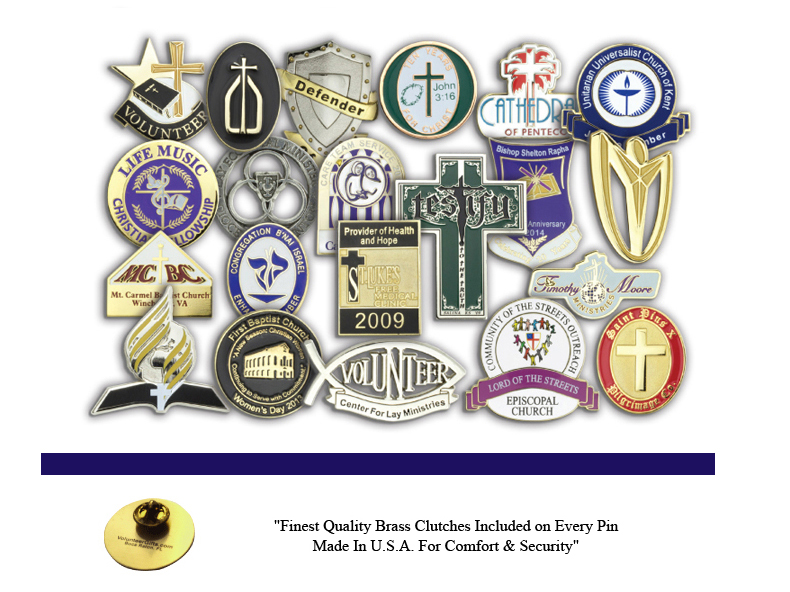 Custom Lapel Pins For Churches & Religious Organizations - Volunteer Gifts