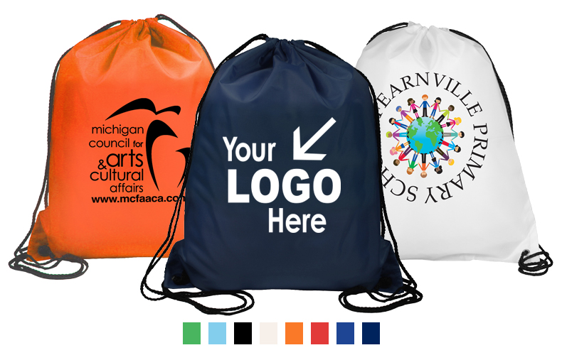 210D Polyester Drawstring Cinch Pack Backpack - Volunteer Gifts