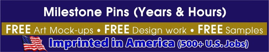 Milestone Pins (Years & Hours)